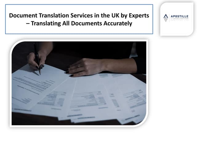 Document Translation Services in the UK by Experts – Translating All Documents Accurately | PDF